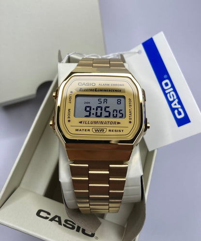 Casio A168 Japanese Version  Golden Classic Digital Watch | Limited Stock