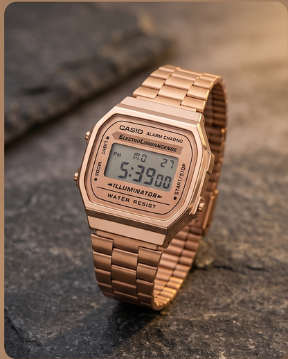 Casio A168 Classic Digital Stainless Steel Watch