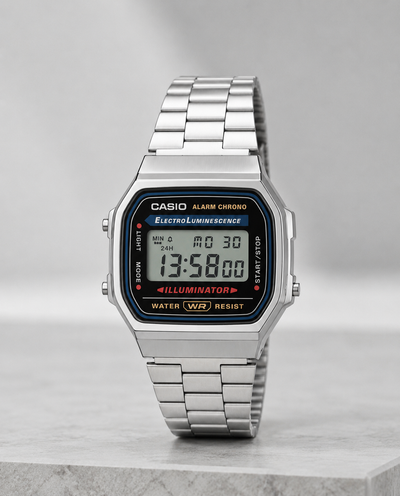 Casio Vintage A168 Unisex Watch Classic Digital Stainless Steel Elegant & Lightweight