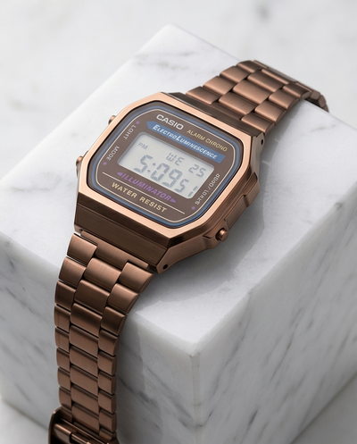 Original Casio Dark Brown Luxury Watch Premium Japanese Quality  Elegant & Stylish Wrist Watch for Men