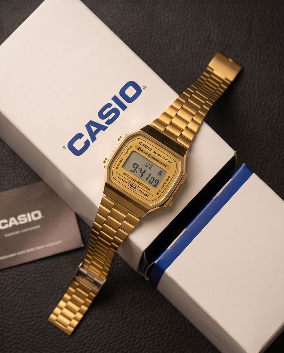 Casio A168 Japanese Version  Golden Classic Digital Watch | Limited Stock